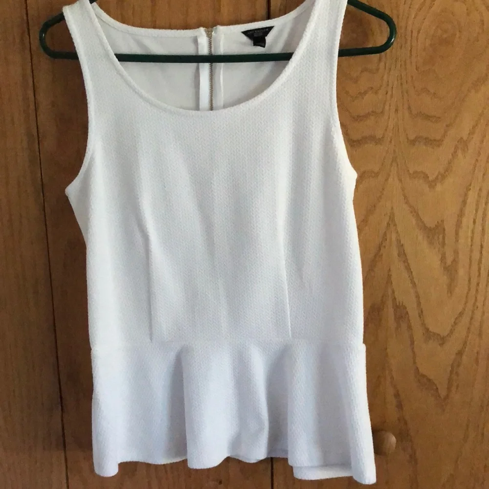 Ann Taylor Peplum Sleeveless Top size MP - Picture 2 of 14